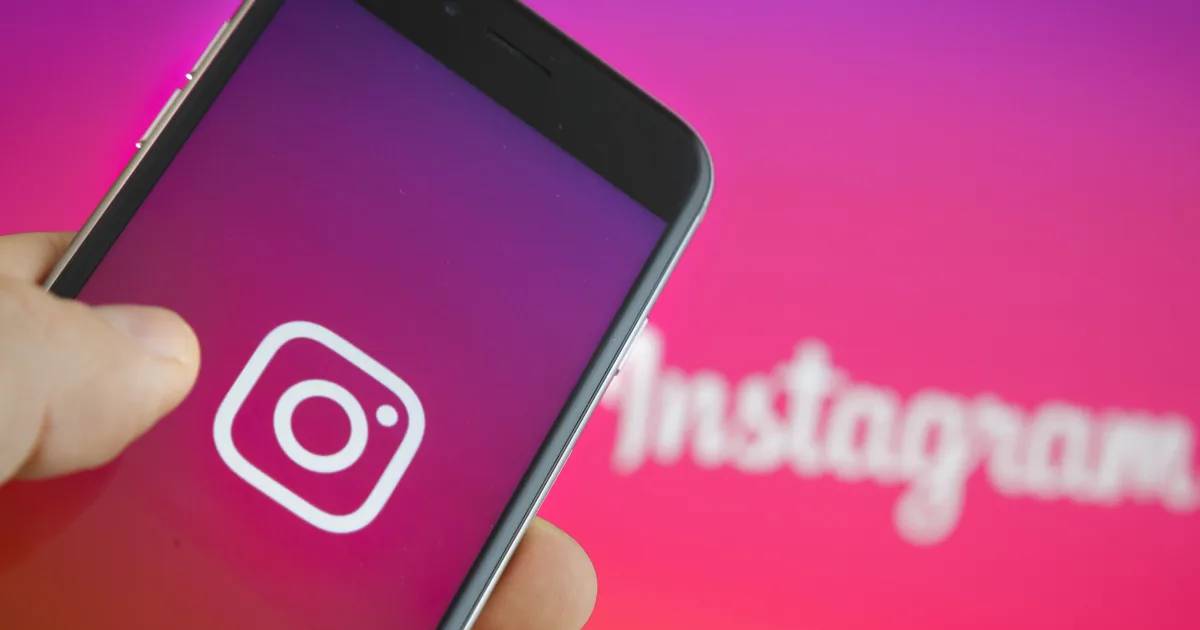 Customer using Instagram on an iPhone