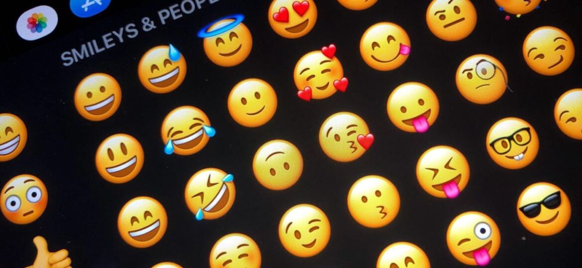 Emojis on an iPhone which are great for marketing