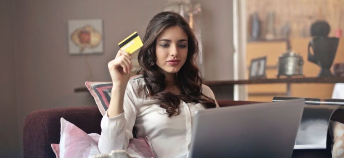 Online shopping customer browsing a website