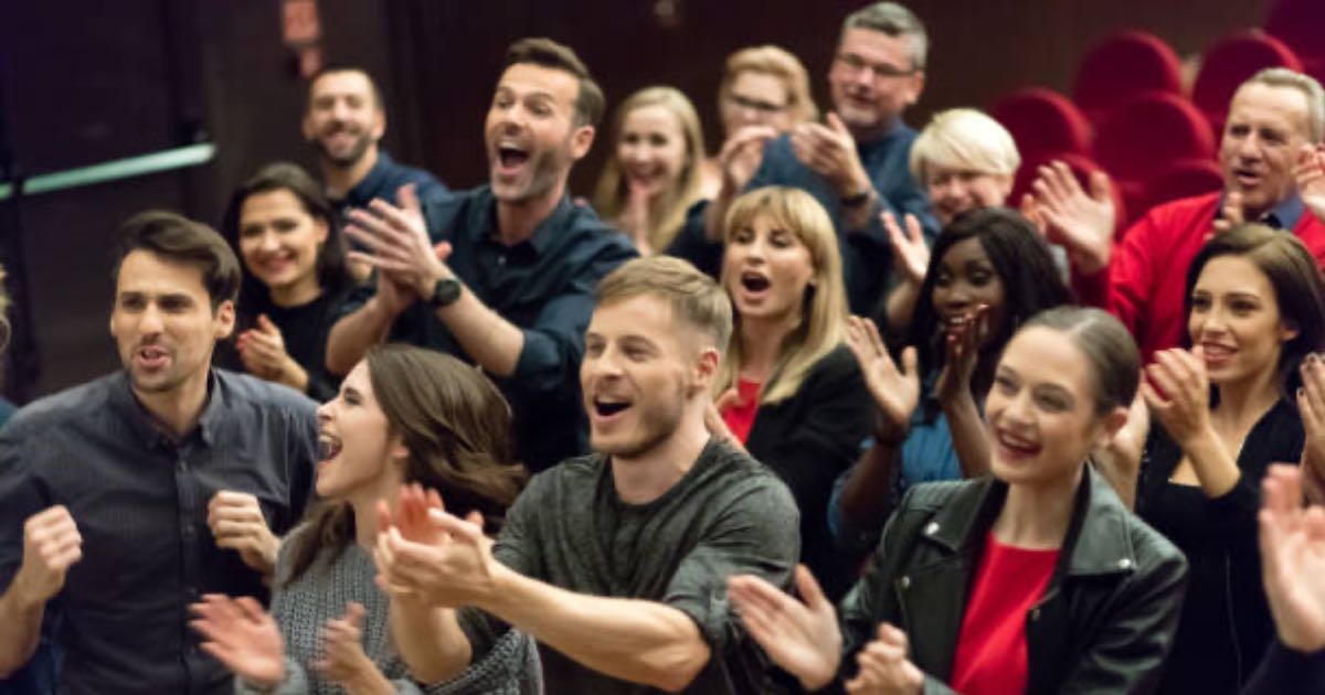 Audience applauding a great performance